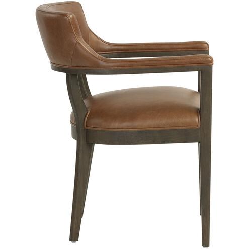 Brylea Brown / Shalimar Tobacco Leather Dining Armchair